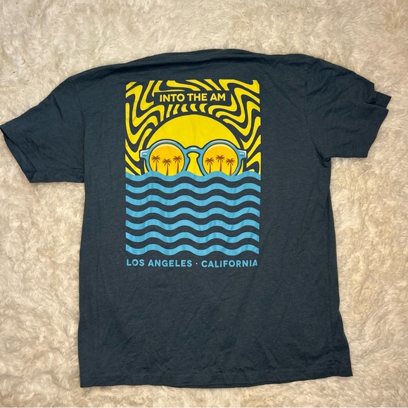 Into the AM Tshirt gray XL sun with sunglasses graphic front and back - Picture 3 of 5